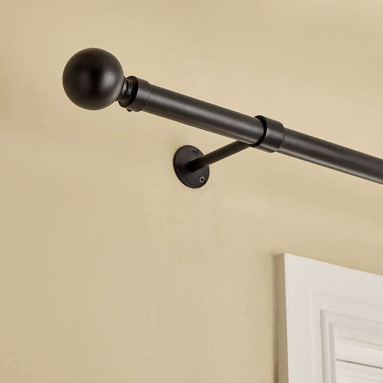 Argos Home curtain pole matte black bay 400cm, imported from the UK