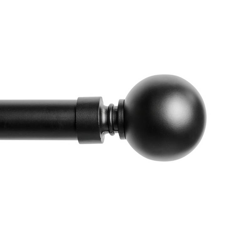 Argos Home curtain pole matte black bay 400cm, imported from the UK