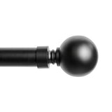 Argos Home curtain pole matte black bay 400cm, imported from the UK