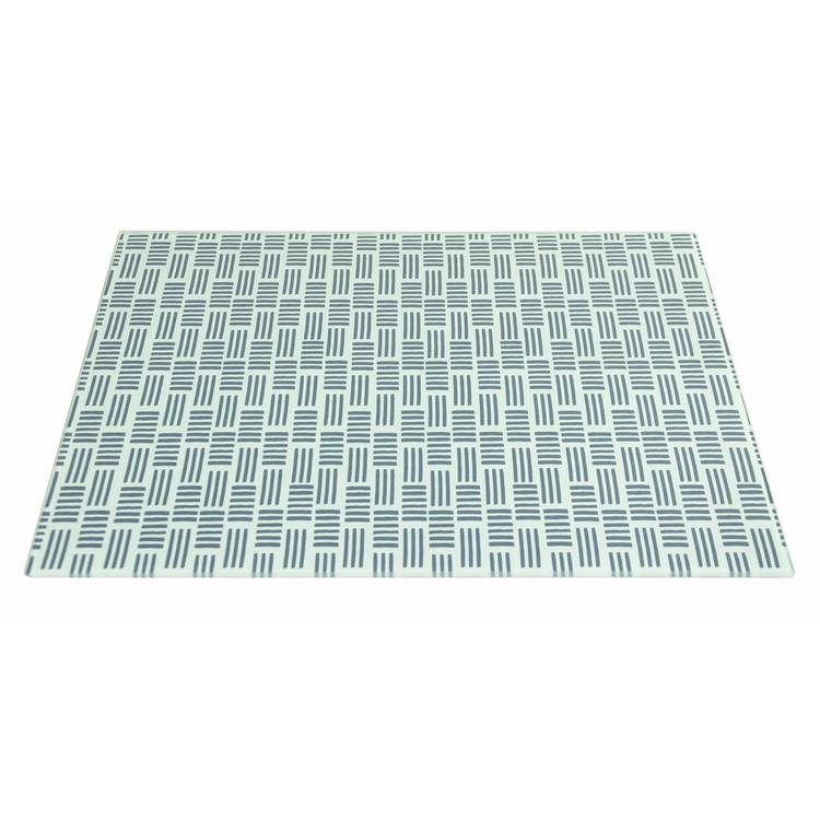 Argos Home patterned glass worktop saver grey 30x40cm - British product