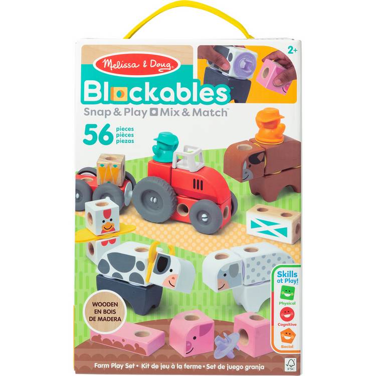 Melissa & Doug Blockables Farm Set - British product