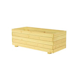 Argos McGregor Wooden Rectangle Outdoor Planter 90x40x32.5cm- Buy online at McGrocer