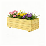 McGregor wooden rectangle outdoor planter 88 litre, UK version