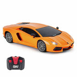CMJ Lamborghini Aventador RC car orange 1:24 scale - British product