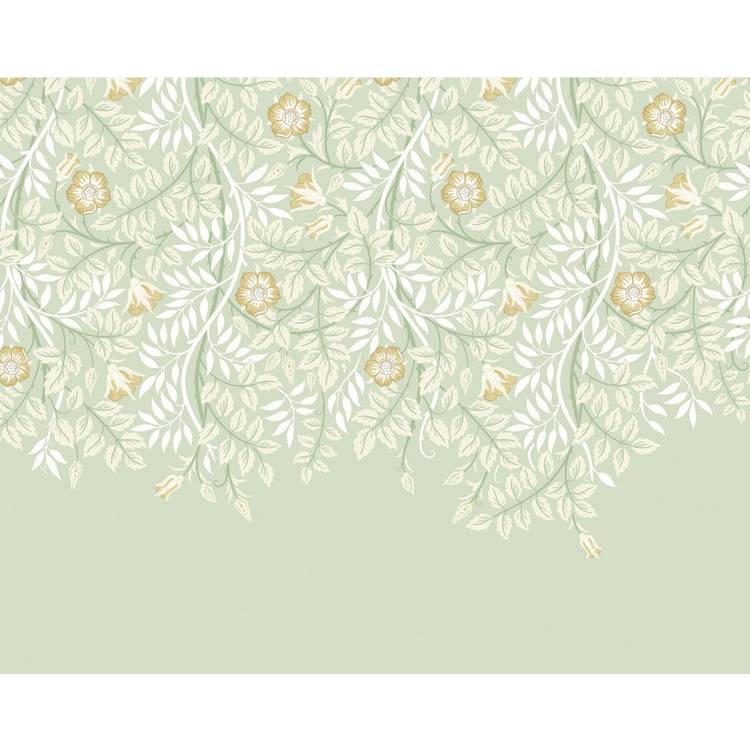 Origin Murals wall mural cascading rosehip sage green, imported from the UK