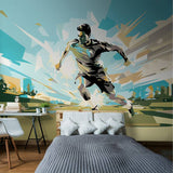 Argos Origin Murals Football Player Abstract Landscape Wall Mural 50cm x 19.6m- Buy online at McGrocer