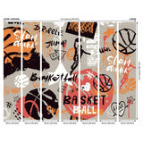 Origin Murals graffiti basketball orange wall mural, UK version
