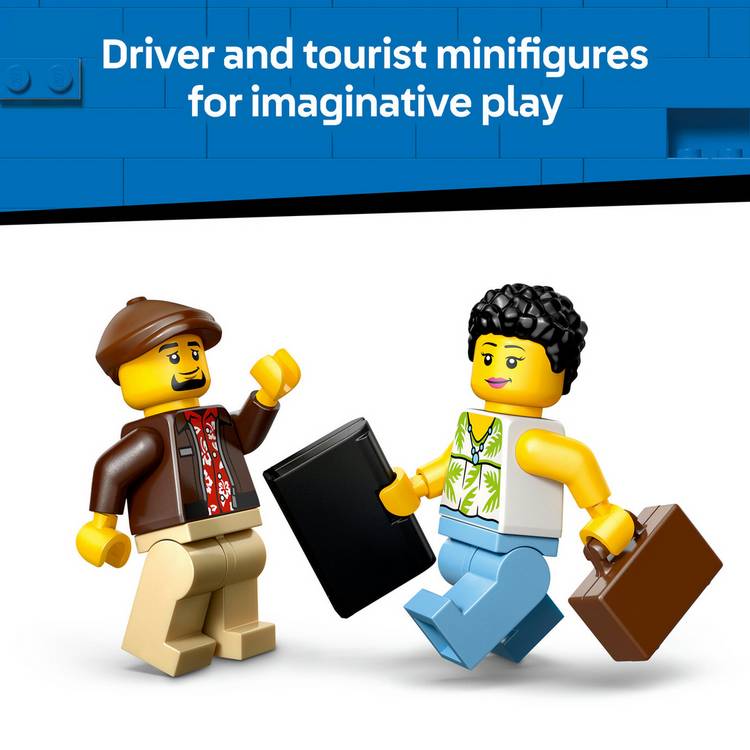 LEGO City Yellow Taxi building set with minifigures, imported from the UK