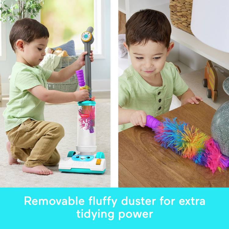 Fisher-Price Laugh & Learn 2-in-1 Vacuum toddler musical toy (British brand)