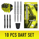 Harrows NX90 Parallel 22g tungsten steel tip darts (British brand)