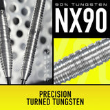 Harrows NX90 Parallel 22g tungsten steel tip darts (British brand)