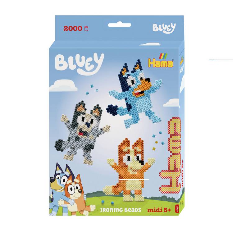 Hama Beads Bluey craft set with 2000 beads (British brand)
