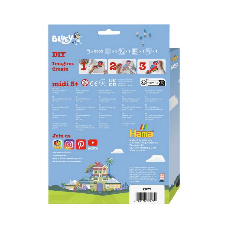 Hama Beads Bluey craft set with 2000 beads (British brand)