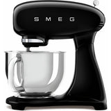 Smeg SMF05BLUK black stand mixer with 4.8 litre bowl, imported from the UK