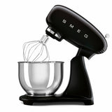 Smeg SMF05BLUK black stand mixer with 4.8 litre bowl, imported from the UK