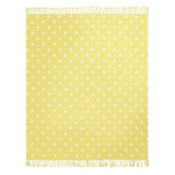 Argos Home polka dot throw yellow 150x125cm - British product