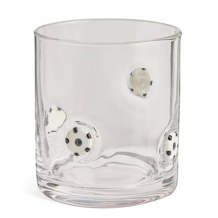 Argos Home football glass tumbler 400ml, UK version