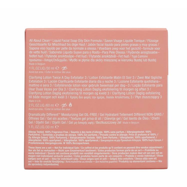 Clinique 3-Step Intro Kit mini skincare set, imported from the UK