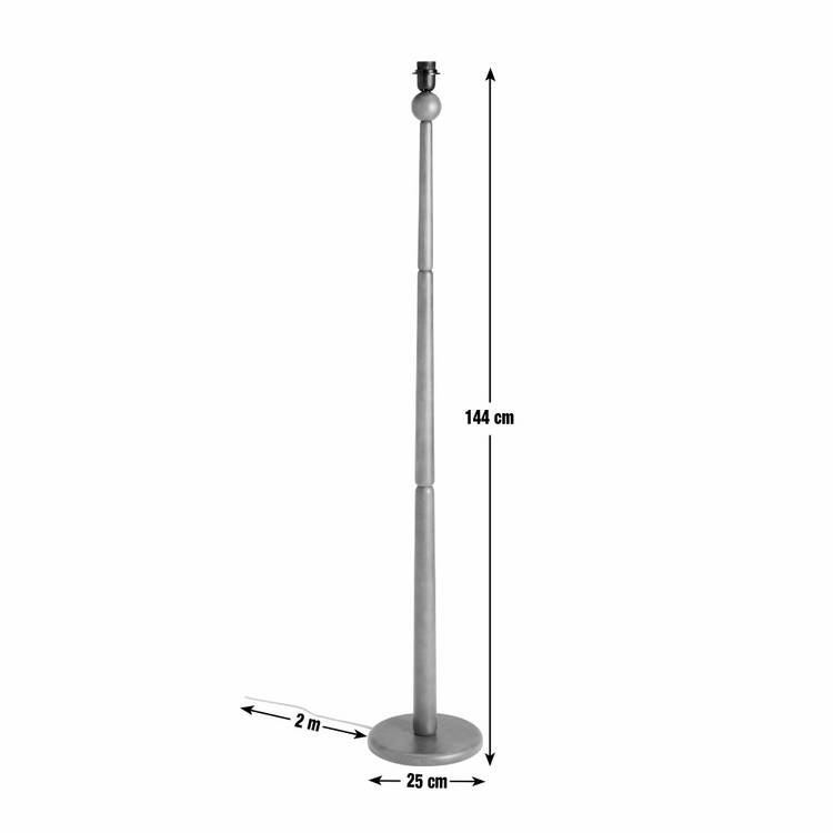 Habitat Teo floor lamp base walnut - British product