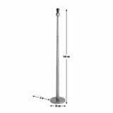 Habitat Teo floor lamp base walnut - British product