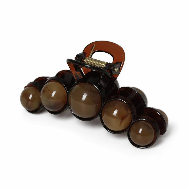 Freedom large brown bubble hair claw - British product