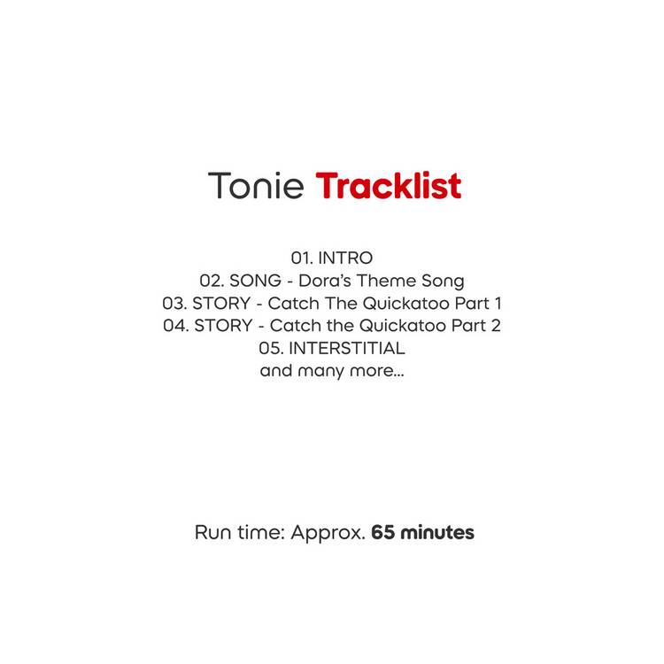 tonies Dora Explorer audio character, imported from the UK