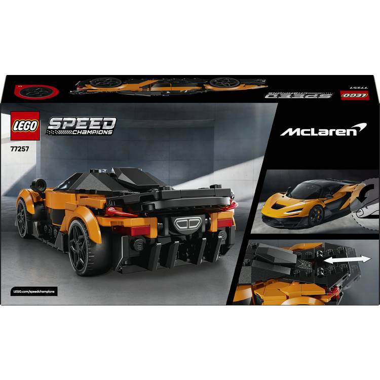 LEGO Speed Champions McLaren W1 car model kit 287 pieces, imported from the UK