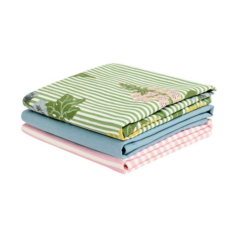 Argos Home floral stripe tea towels pack of 3, UK version