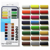 Reeves watercolour 24 pans with aqua brush tin set, UK version