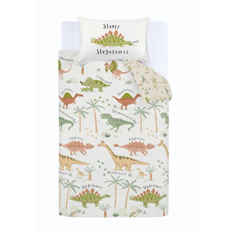 Catherine Lansfield kids bedding set Sleepy Dino single (British brand)
