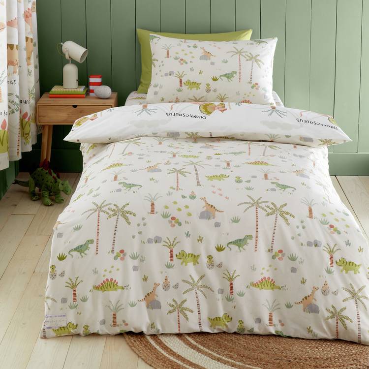 Catherine Lansfield kids bedding set Sleepy Dino single (British brand)