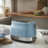 Russell Hobbs 2 slice toaster in retro blue, UK version