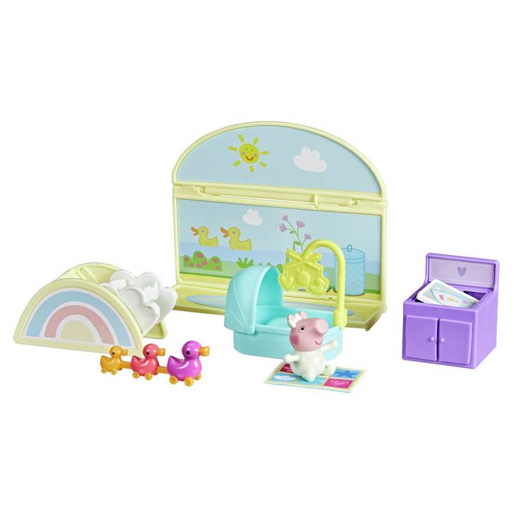 Peppa Pig Evie's 8 Piece nursery playset, UK version