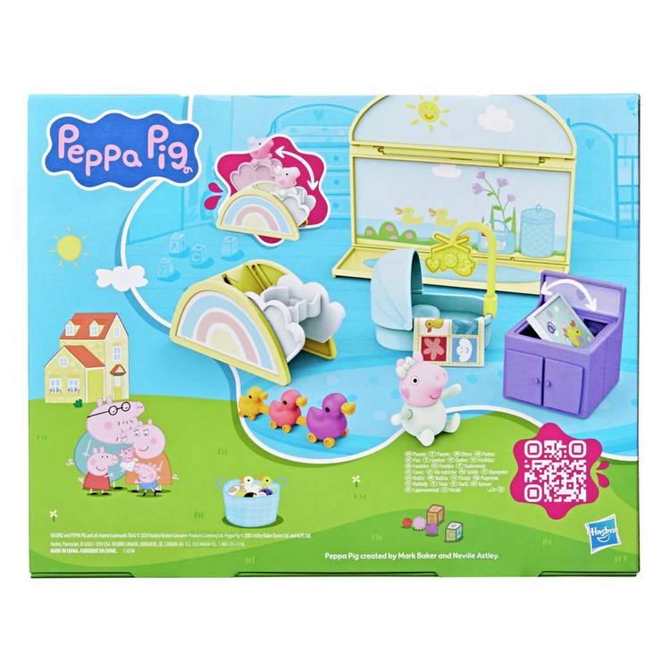 Peppa Pig Evie's 8 Piece nursery playset, UK version