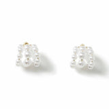 Argos Freedom White Pearl Cluster Stud Earrings 30mm- Buy online at McGrocer