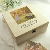 Argos Personalised Message Photo Memory Wooden Box 28x28x10.8cm- Buy online at McGrocer