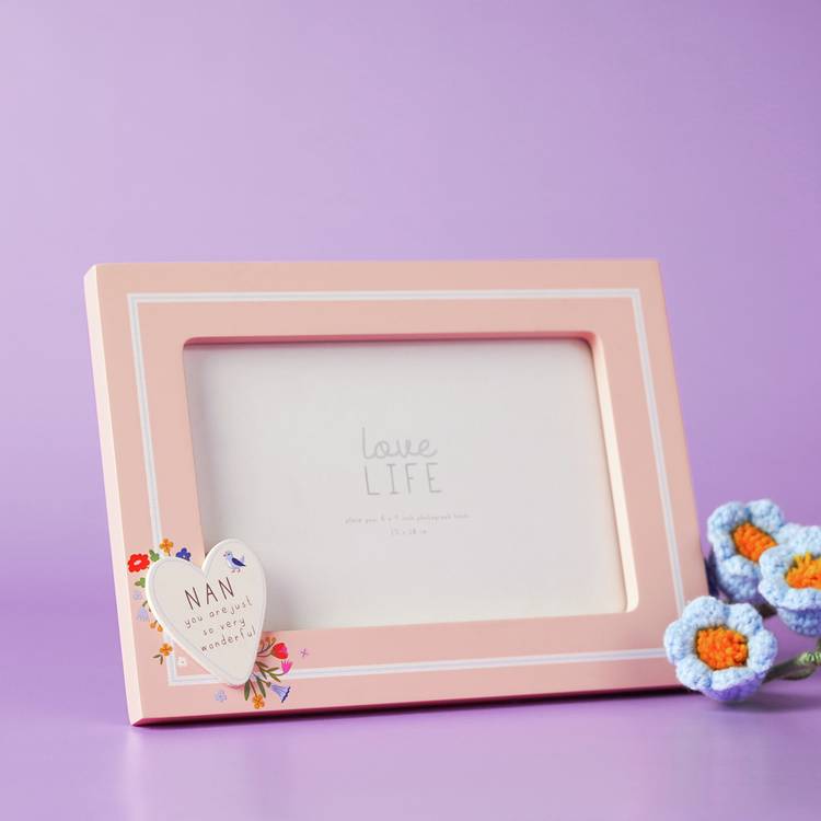 Widdop Love Life heart photo frame 6x4 inch - British product