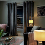Argos Habitat Dimout Eyelet Curtains - Grey - 168x183cm- Buy online at McGrocer