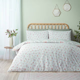 Catherine Lansfield cameo floral green bedding set single, UK version