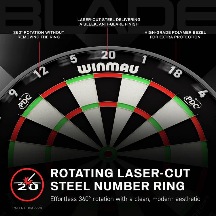 Winmau Premium Blade X dartboard 47cm - British product