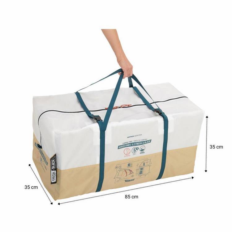 Decathlon inflatable 5-person tunnel tent - British product