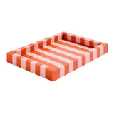 Habitat resin trinket tray pink and red stripe, imported from the UK