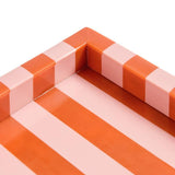 Habitat resin trinket tray pink and red stripe, imported from the UK