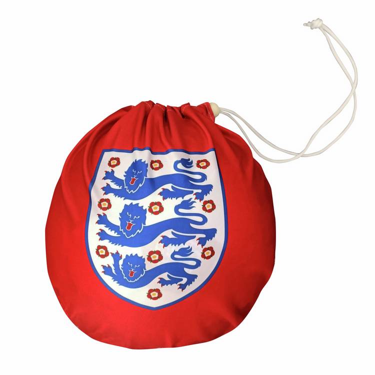 FA England football shaped cushion white 20cm, imported from the UK
