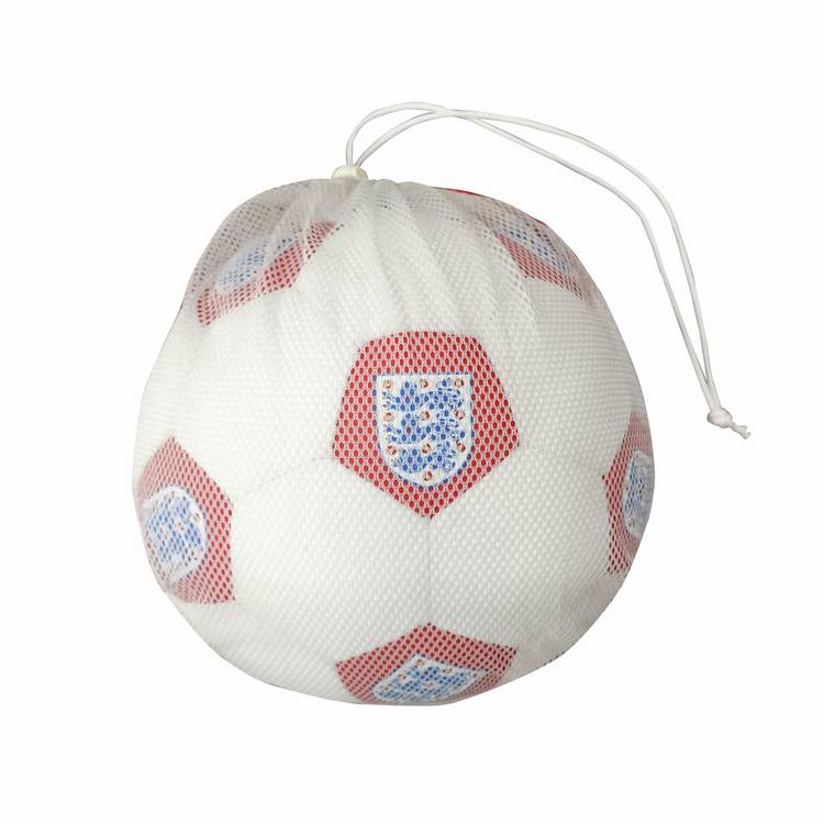 FA England football shaped cushion white 20cm, imported from the UK