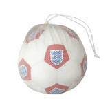 FA England football shaped cushion white 20cm, imported from the UK