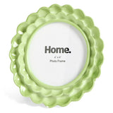 Argos Home scallop green resin picture frame 4x4 - British product