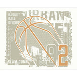 Origin Murals basketball wall mural grey abstract design imported from the UK