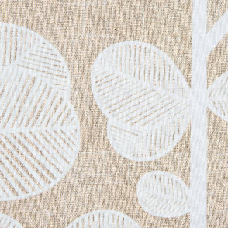 Habitat cotton bedding set single beige stem leaf (British brand)