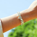 Lipsy crystal heart charm bracelet (British brand)